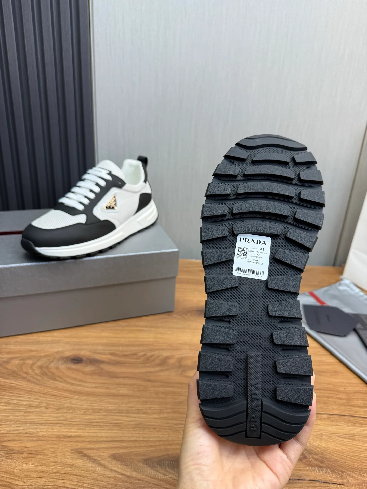 Men's shoes 💰560💰 [PRADA] Popular items in men's shoes counters, synchronized with the official website, high-quality cowhide stitching breathable mesh + cowhide lining, 1🆚1 replica, original sole, 38-45 (customized for 45, non-refundable)